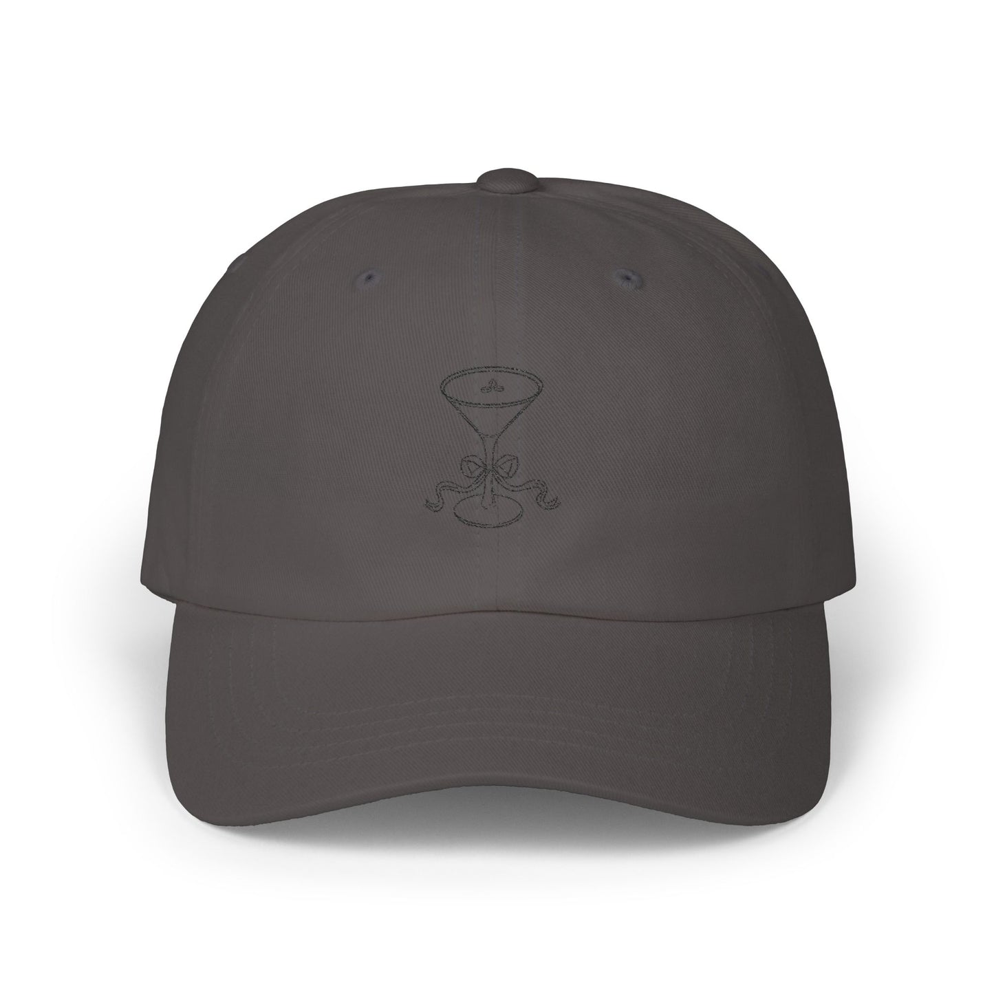 Embroidered Martini Outline Dad Cap