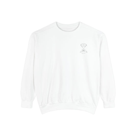 Embroidered Martini Outline Sweatshirt