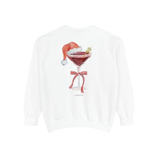 Naughtini Sweatshirt - Holiday Cocktail Cheer Unisex Design