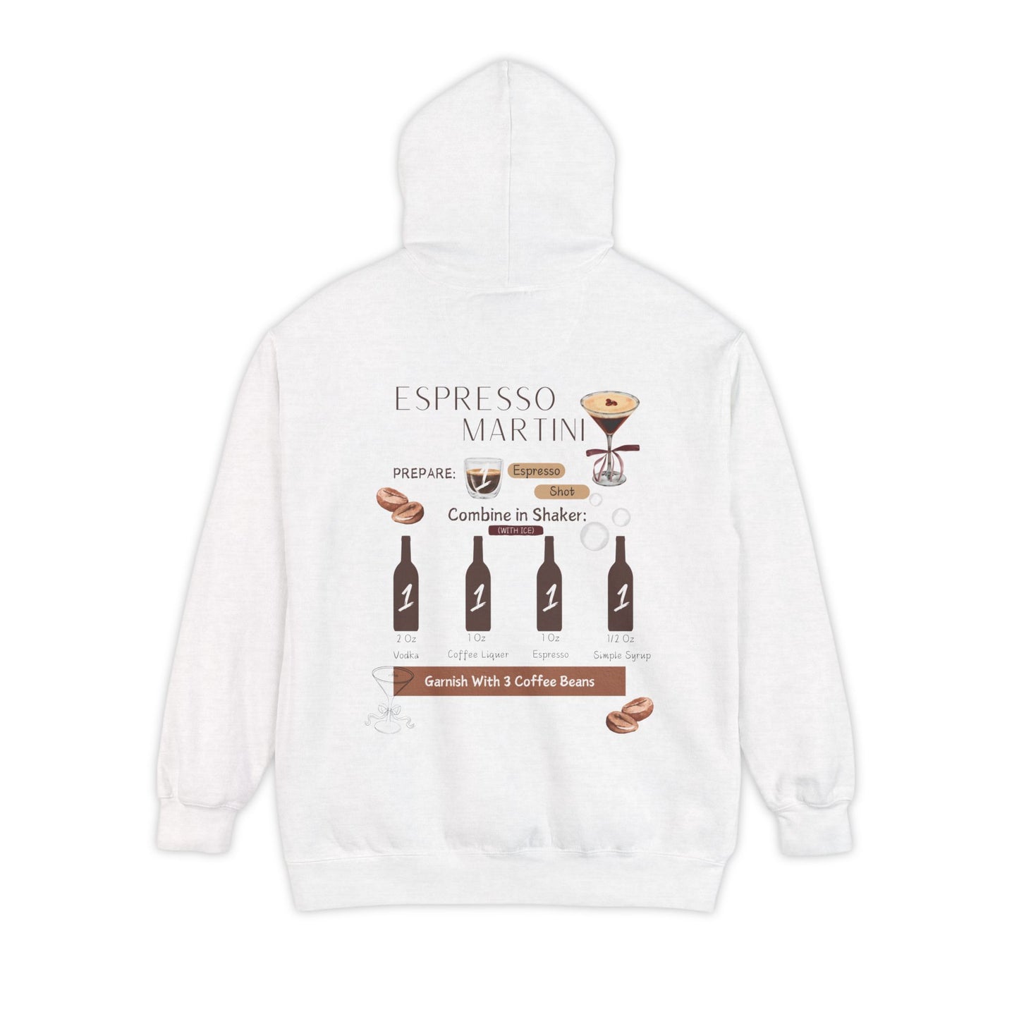 Shaken Not Stirred Hoodie-       Espresso Martini Recipe Hoodie