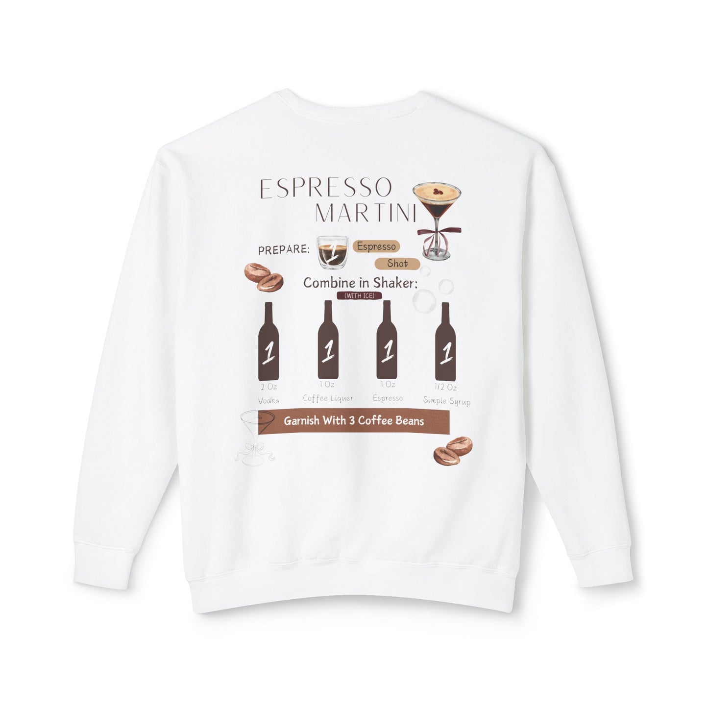 Shaken Not Stirred Espresso Martini Crewneck Sweatshirt